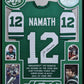 MVP Authentics Framed New York Jets Joe Namath Autographed Signed Stat Jersey Jsa Coa 900 sports jersey framing , jersey framing