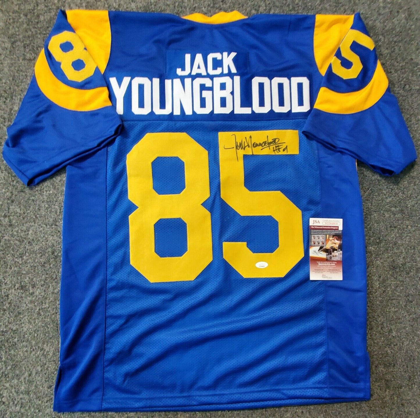 Lot Detail - Mid 1970s Jack Youngblood Los Angeles Rams Game-Used &  Autographed Blue Jersey (JSA)