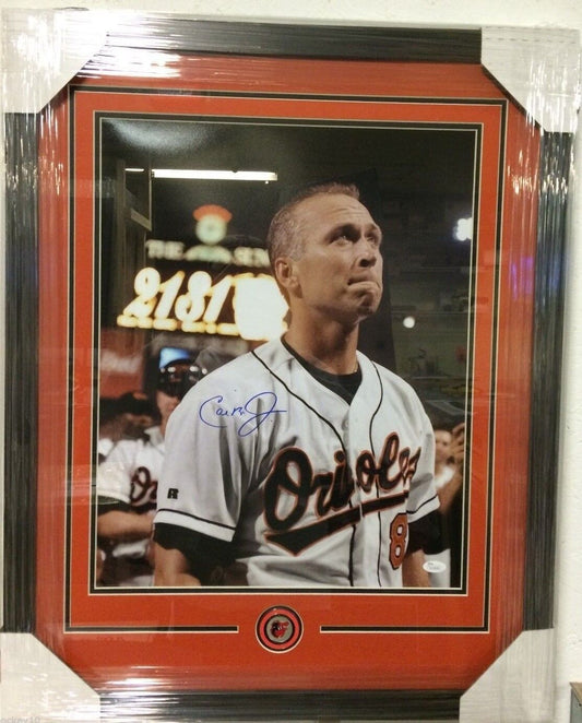 MVP Authentics Framed Signed Cal Ripken Jr. Baltimore Orioles 16X20 Photo Jsa Coa 225 sports jersey framing , jersey framing