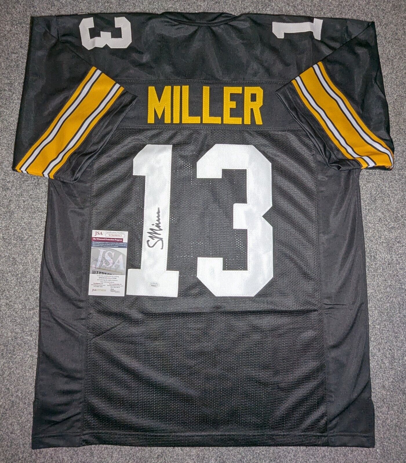 Pittsburgh Steelers Scotty Miller Autographed Signed Jersey Jsa  Coa