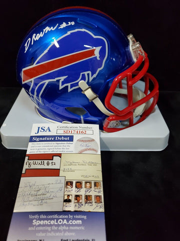 Buffalo Bills Gregory Rousseau Signed Full Size Speed Replica Helmet J –  MVP Authentics