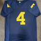 Michigan Wolverines Nico Collins Autographed Signed Jersey Beckett Coa