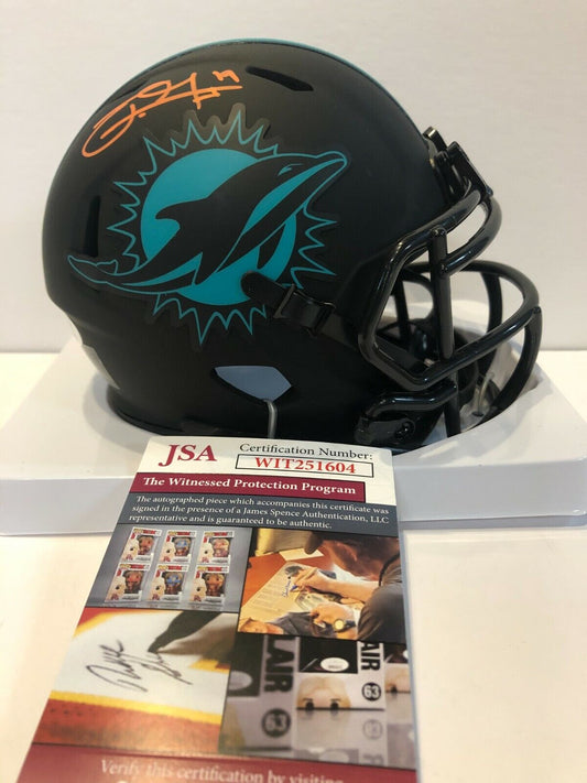 MVP Authentics Jakeem Grant Autographed Signed Miami Dolphins Eclipse Mini Helmet Jsa Coa 107.10 sports jersey framing , jersey framing