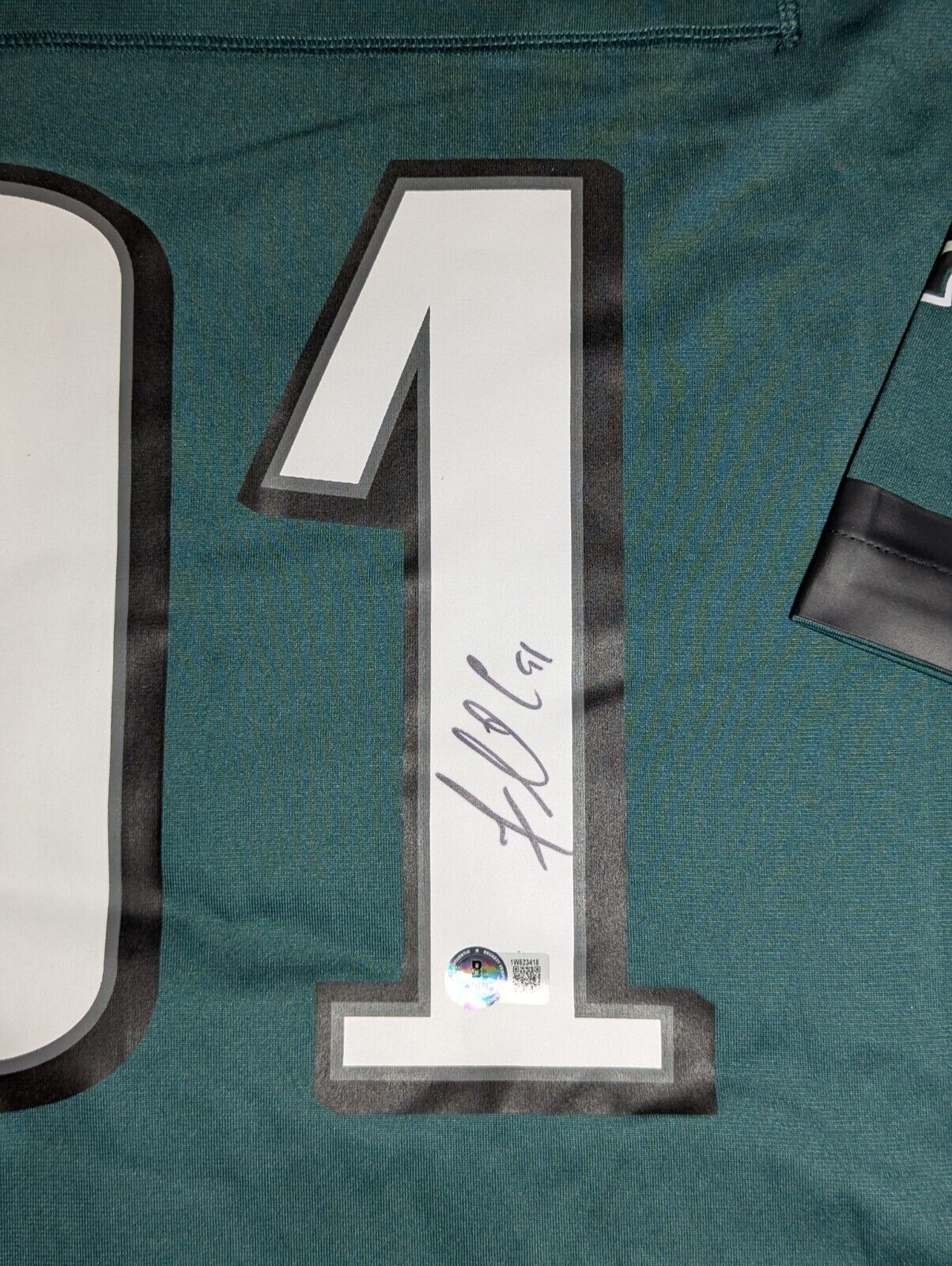 Philadelphia Eagles Fletcher Cox Autographed Signed Jersey Beckett Holo