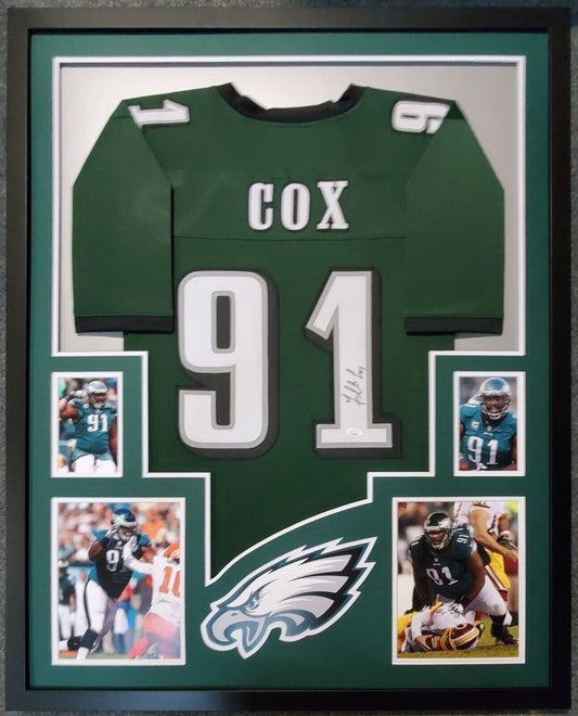 MVP Authentics Framed Philadelphia Eagles Fletcher Cox Autographed Signed Jersey Jsa Coa 449.10 sports jersey framing , jersey framing