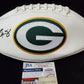 MVP Authentics Green Bay Packers Amari Rodgers Autographed Signed Logo Football Jsa Coa 126 sports jersey framing , jersey framing