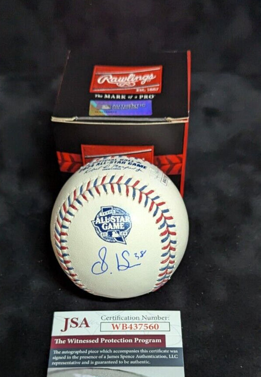 Cleveland Guardians Steven Kwan Autographed 2024 All-Star Game Baseball Jsa Coa