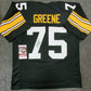 Pittsburgh Steelers Mean Joe Greene Autographed Inscribed Jersey Jsa Coa