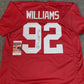 MVP Authentics Alabama Crimson Tide Quinnen Williams Autographed Signed Jersey Jsa Coa 125.10 sports jersey framing , jersey framing