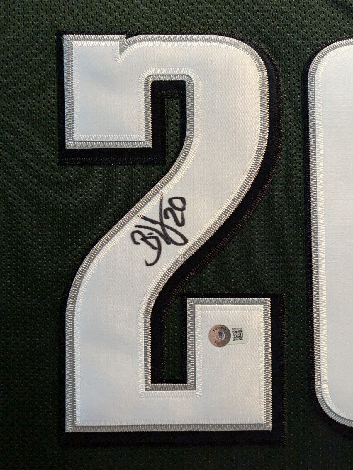 Framed Philadelphia Eagles Brian Dawkins Autographed Signed Jersey Beckett Holo