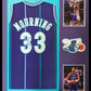 MVP Authentics Framed Charlotte Hornets Alonzo Mourning Signed Jersey Jsa Coa 540 sports jersey framing , jersey framing