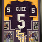 Framed Derrius Guice Autographed Signed Lsu Tigers Jersey Jsa Coa