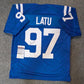 Indianapolis Colts Laiatu Latu Autographed Signed Jersey Jsa Coa