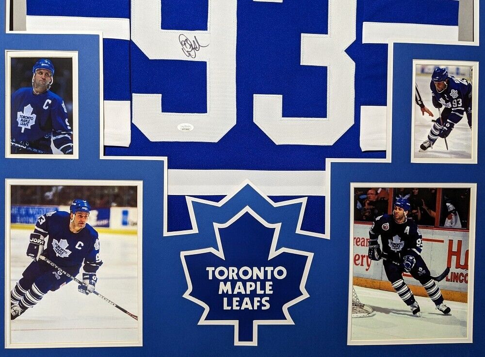 MVP Authentics Framed Toronto Maple Leafs Doug Gilmour Autographed Signed Jersey Jsa Coa 445.50 sports jersey framing , jersey framing