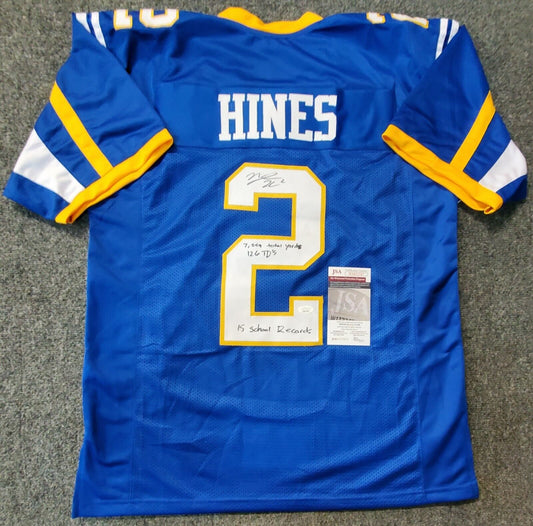 Garner Magnet Trojans Nyheim Hines Autographed Signed Inscribed Jersey Jsa Coa