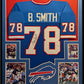 Framed Buffalo Bills Bruce Smith Autographed Signed Jersey Jsa Coa