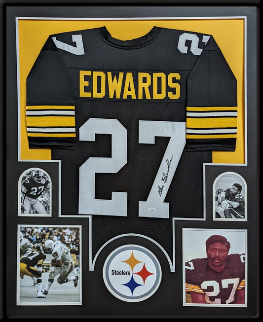 MVP Authentics Framed Pittsburgh Steelers Glen Edwards Autographed Jersey Jsa Coa 337.50 sports jersey framing , jersey framing