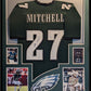 Framed Philadelphia Eagles Quinyon Mitchell Autographed Signed Jersey Jsa Coa