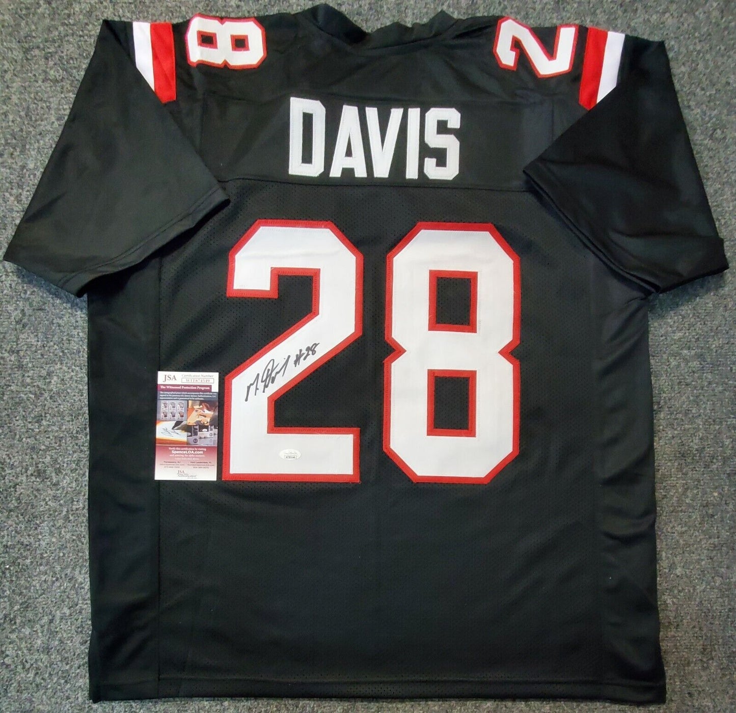 MVP Authentics South Carolina Gamecocks Mike Davis Autographed Signed Jersey Jsa Coa 98.10 sports jersey framing , jersey framing