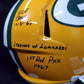 Green Bay Packers Don Horn Signed 4X Insc Full Size Speed Replica Helmet Jsa