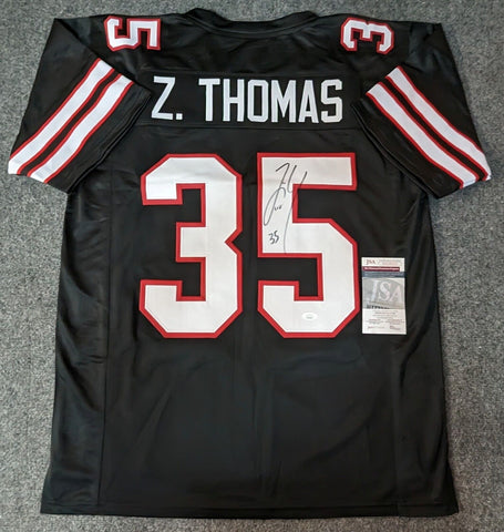 : Zach Thomas Autographed Custom Teal Football Jersey JSA :  Clothing, Shoes & Jewelry