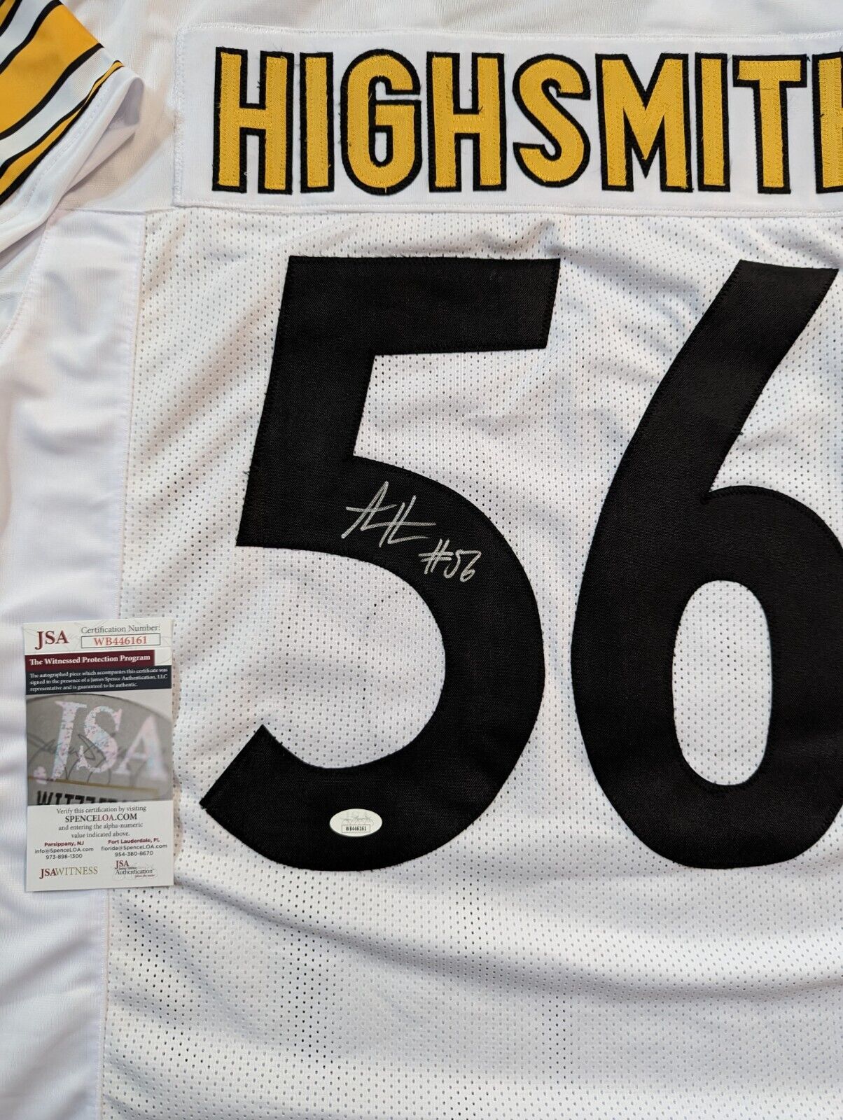 Pittsburgh Steelers Alex Highsmith Autographed Signed Jersey Jsa Coa