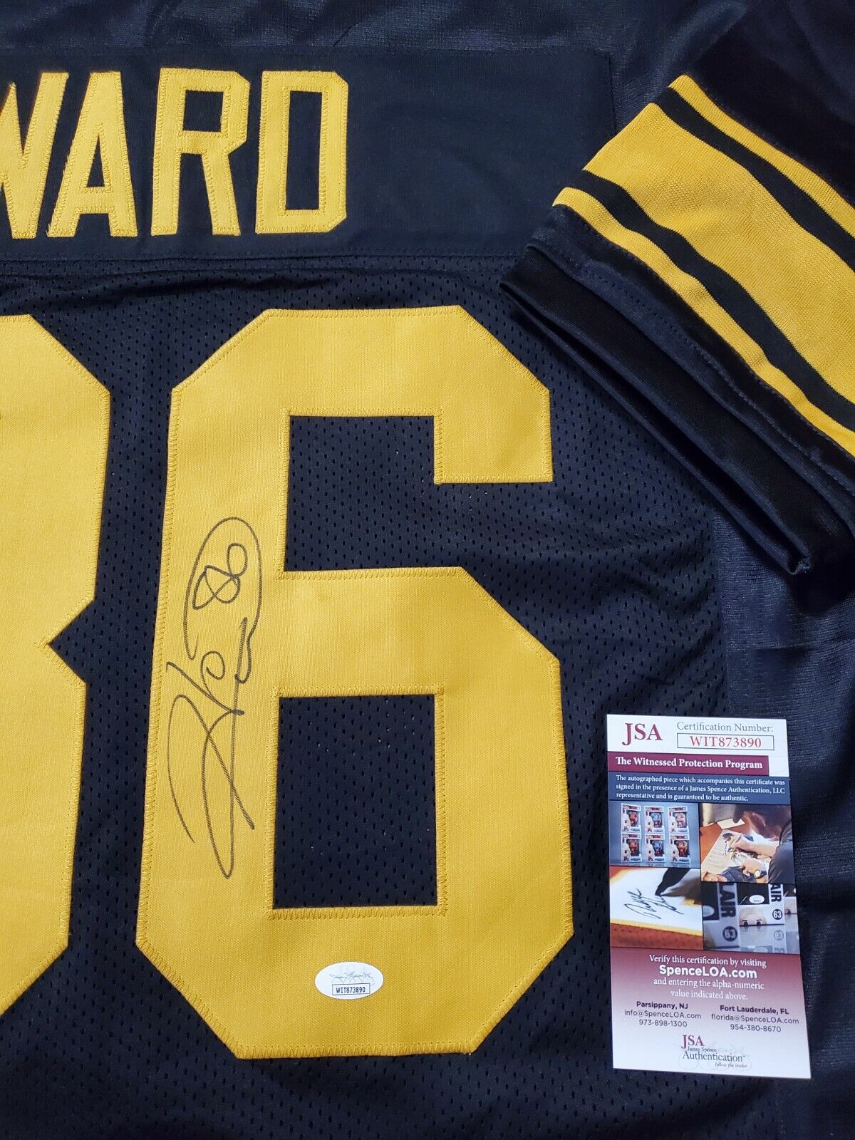 Pittsburgh Steelers Hines Ward Autographed Signed Jersey Jsa  Coa