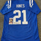 MVP Authentics Indianapolis Colts Nyheim Hines Autographed Signed Jersey Jsa Coa 72 sports jersey framing , jersey framing