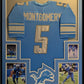 Framed Detroit Lions David Montgomery Autographed Signed Jersey Beckett Hologram