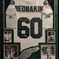 Suede Framed Chuck Bednarik Autographed Philadelphia Eagles Jersey Jsa Coa