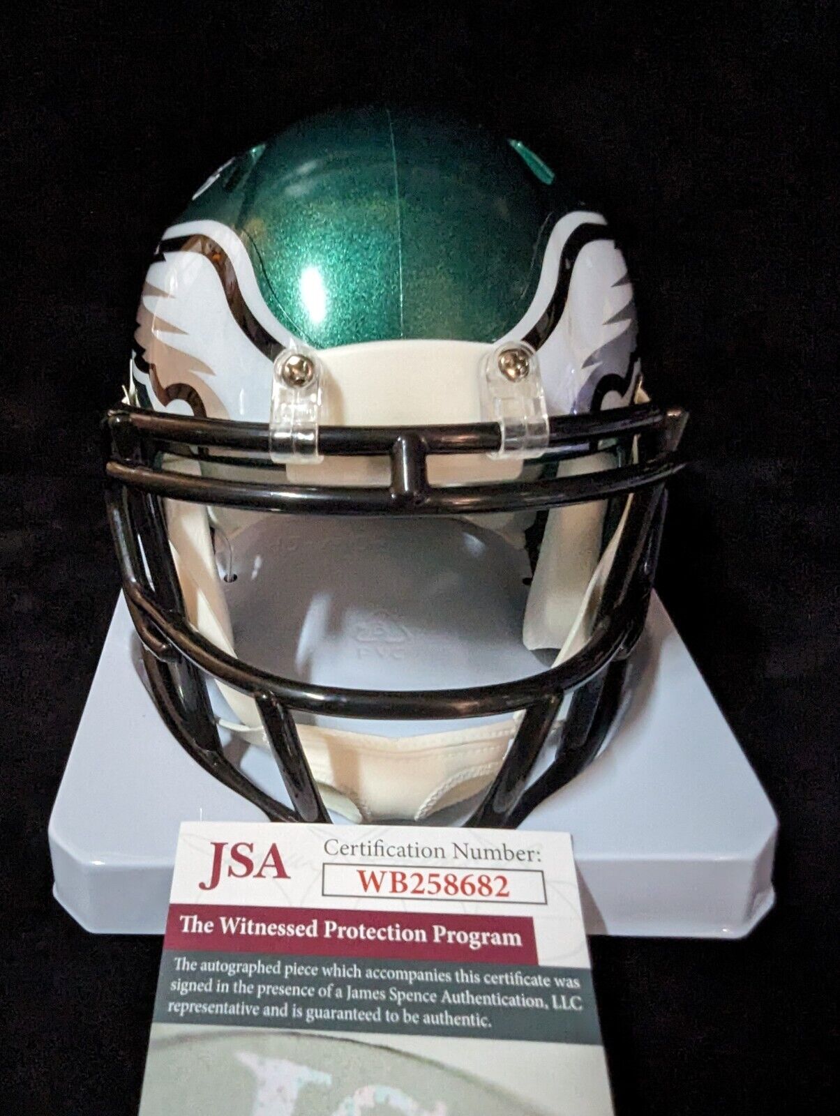 MVP Authentics Philadelphia Eagles Bryce Huff Autographed Signed Speed Mini Helmet Jsa Coa 99 sports jersey framing , jersey framing