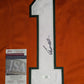 Miami Hurricanes Cam Ward Autographed Signed Jersey Jsa Coa