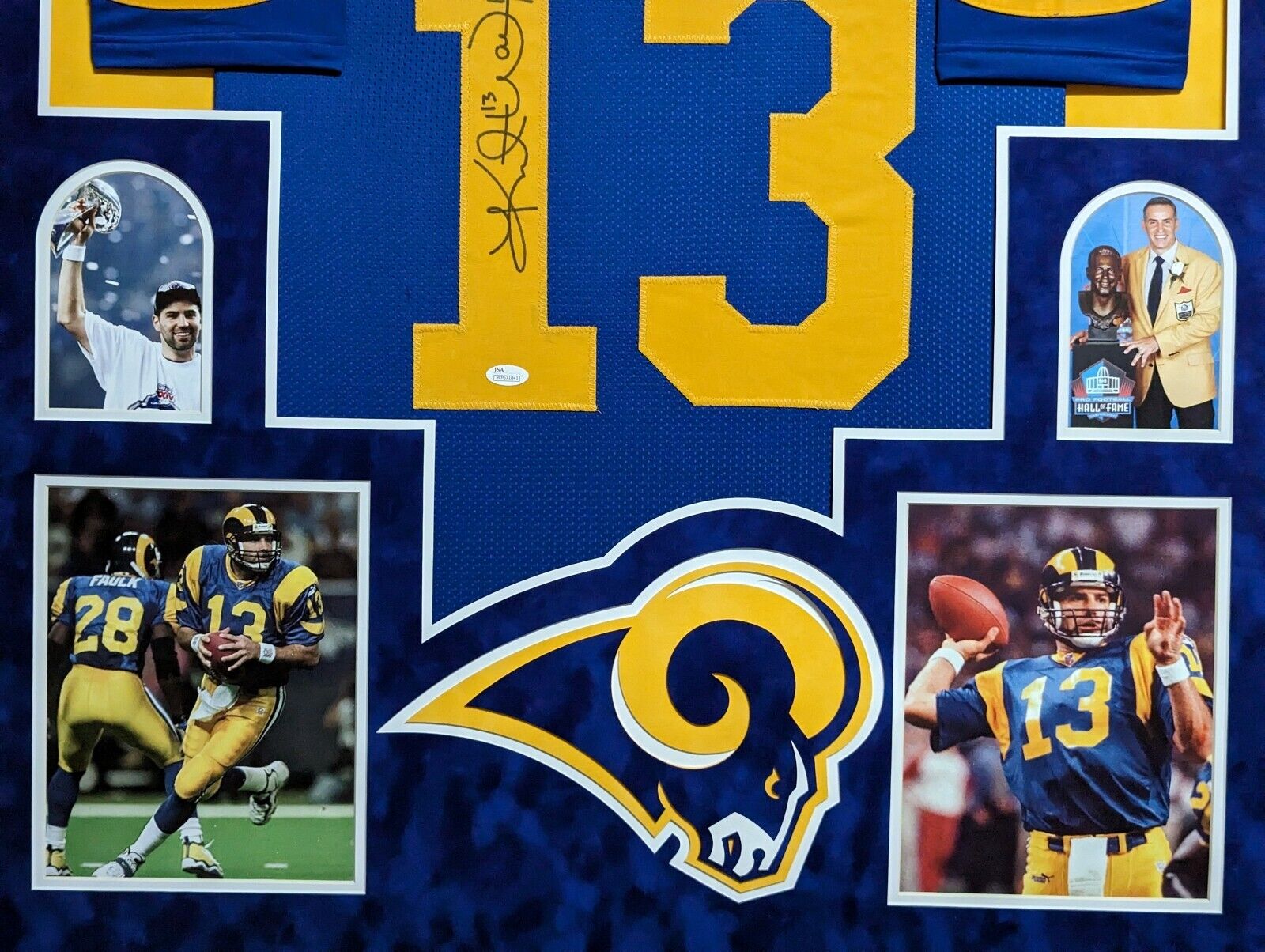 Kurt warner clearance signed jersey