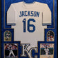 Suede Framed Kansas City Royals Bo Jackson Autographed Signed Jersey Beckett Coa