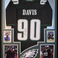 Framed Philadelphia Eagles Jordan Davis Autographed Signed Jersey Jsa Coa