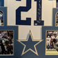 Framed Dallas Cowboys Ezekiel Elliott Autographed Signed Jersey Beckett Coa