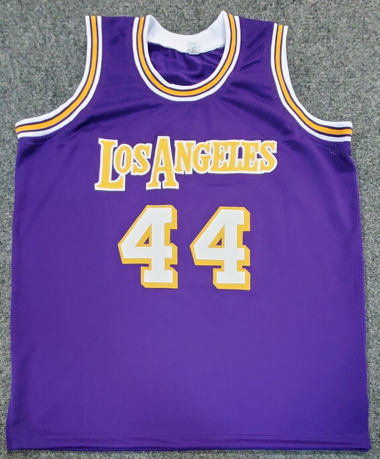 Los Angeles Lakers Jerry West Autographed Signed Jersey Jsa Coa