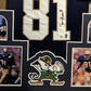 Framed Notre Dame Fighting Irish Tim Brown Autographed Jersey Beckett Coa