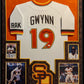 Framed In Suede San Diego Padres Tony Gwynn Autographed Signed Jersey Jsa Coa