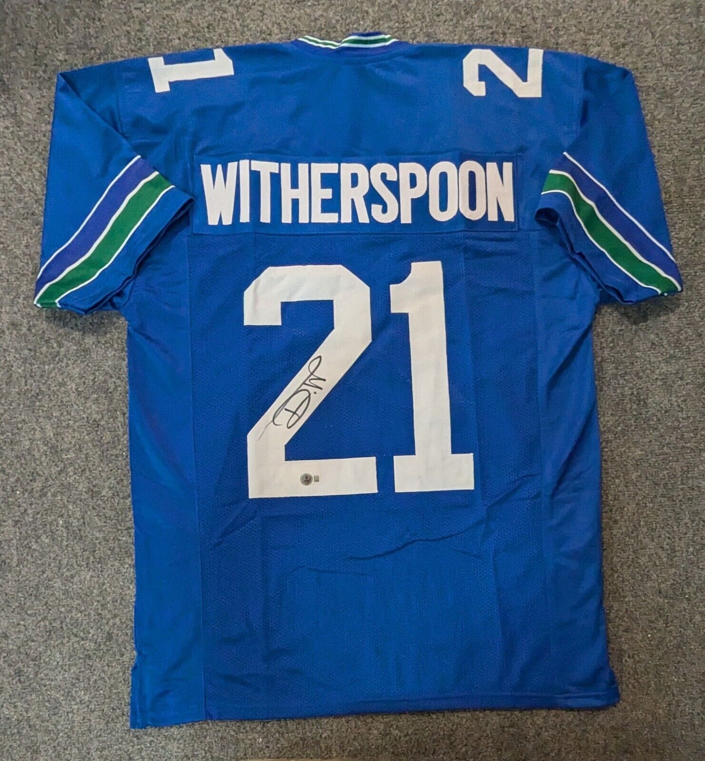 Seattle Seahawks Devon Witherspoon Autographed Signed Jersey Beckett Hologram