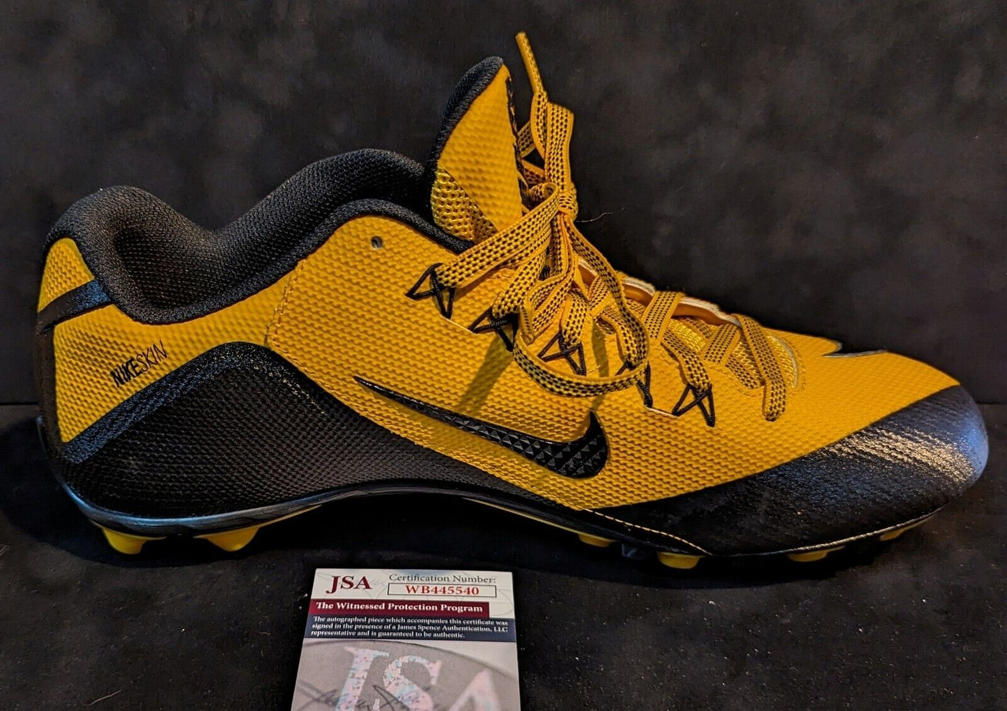 Pittsburgh Steelers Joey Porter Jr & Sr Dual Autographed Signed Cleat Jsa Coa