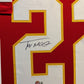 Framed Kansas City Chiefs Trent Mcduffie Autographed Signed Jersey Beckett Holo