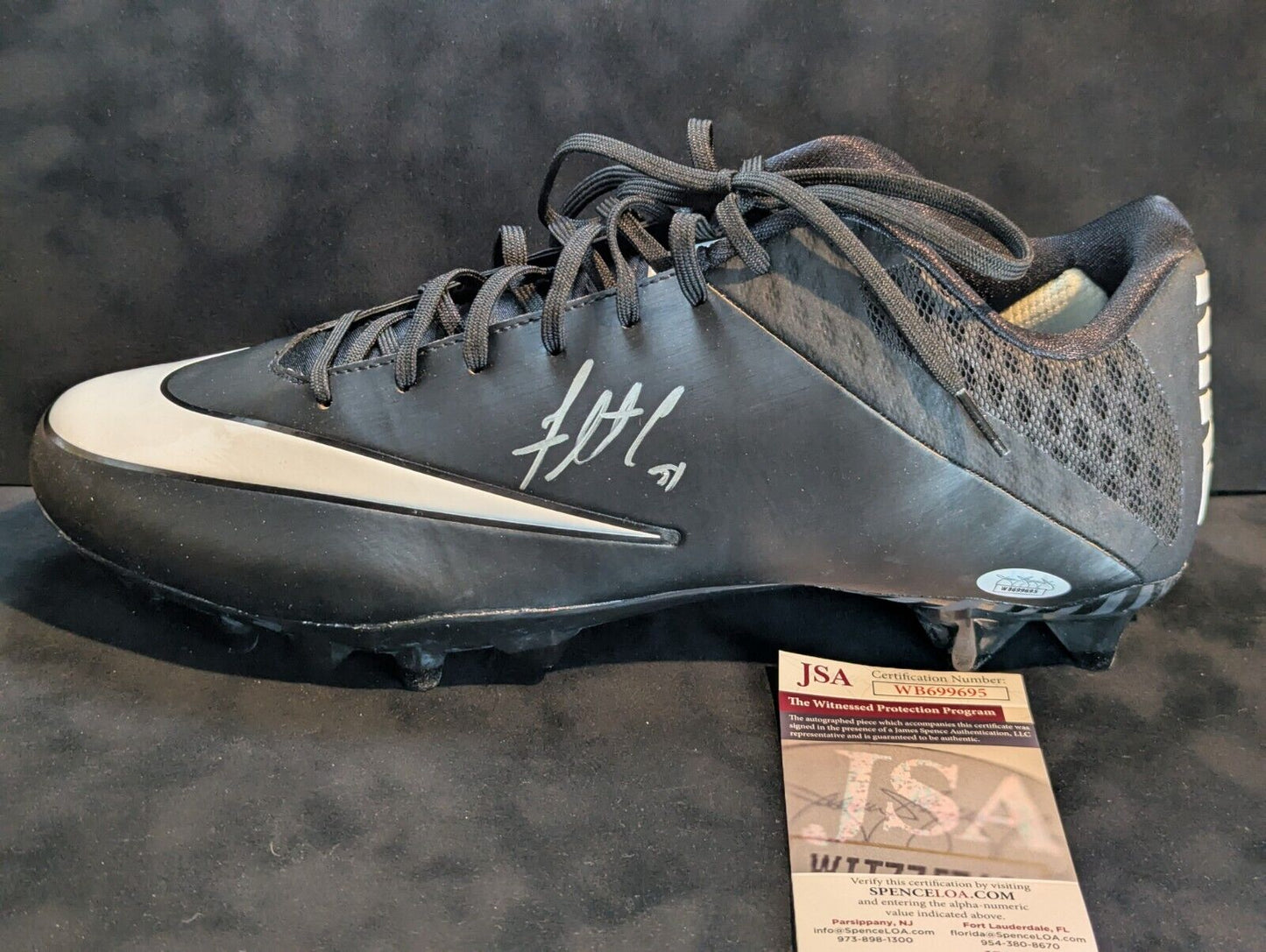 Philadelphia Eagles Fletcher Cox Autographed Signed Cleat Jsa Coa