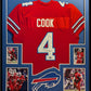 Framed Buffalo Bills James Cook Autographed Signed Jersey Beckett Holo