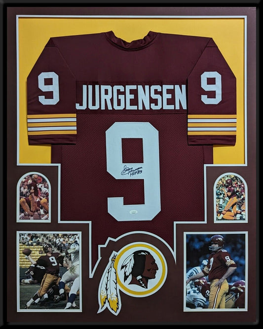 MVP Authentics Framed Washington Sonny Jurgensen Autographed Signed Inscribed Jersey Jsa Coa 720 sports jersey framing , jersey framing