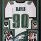 MVP Authentics Framed Philadelphia Eagles Jordan Davis Autographed Signed Jersey Jsa Coa 450 sports jersey framing , jersey framing