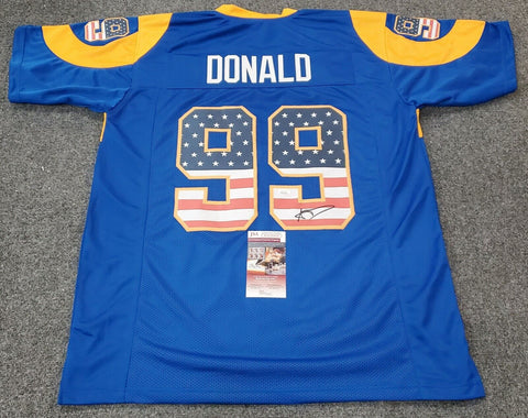 Los Angeles Rams Aaron Donald Autographed Signed Jersey Jsa Coa – MVP  Authentics