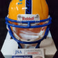 Pitt Panthers Israel Izzy Abanikanda Signed Inscribed Speed Mini Helmet Jsa Coa