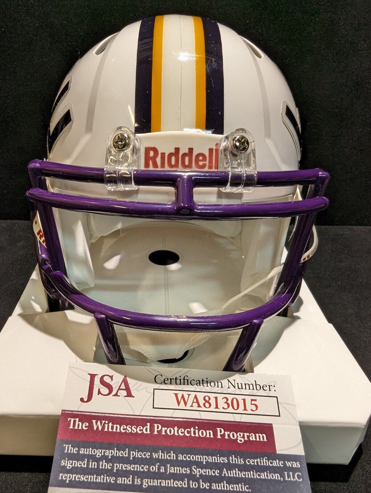 Lsu purple 2024 mini helmet