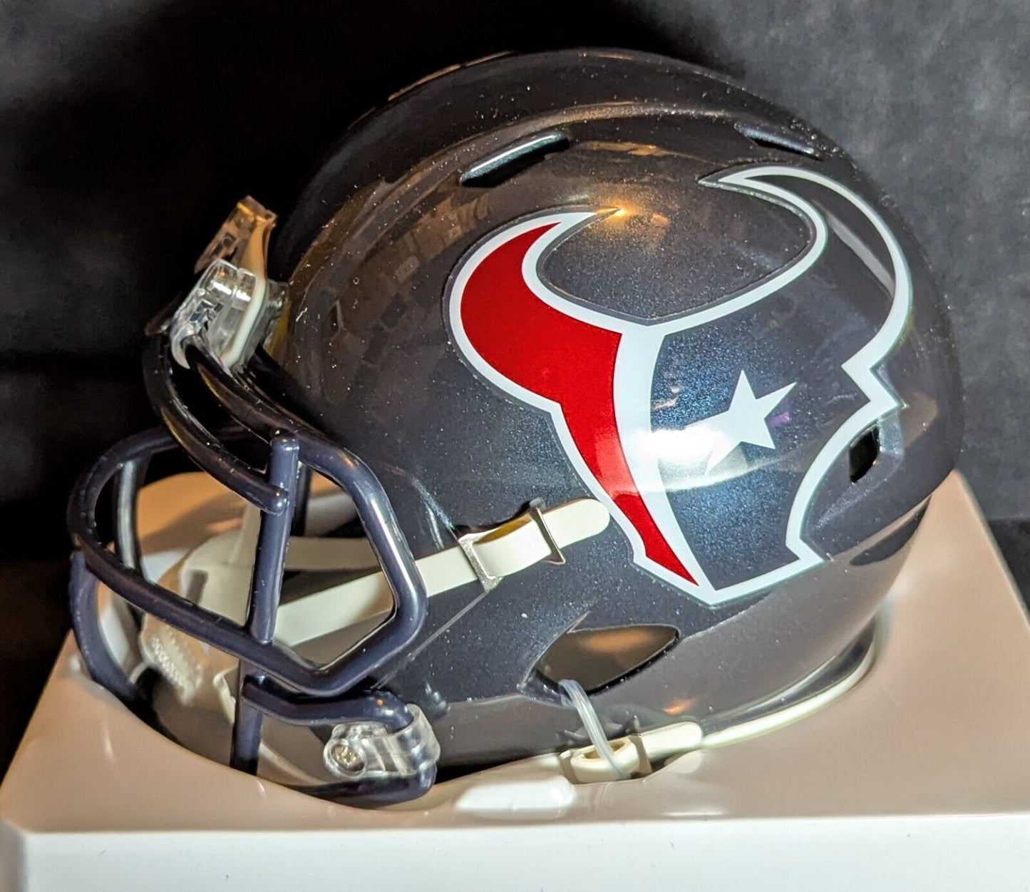 Houston Texans Cade Stover Signed Speed Mini Helmet Beckett Hologram